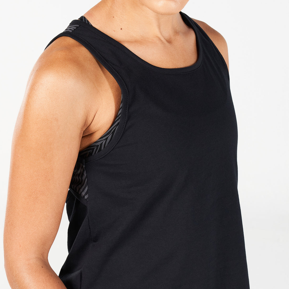 Core Open Back Tank - Black